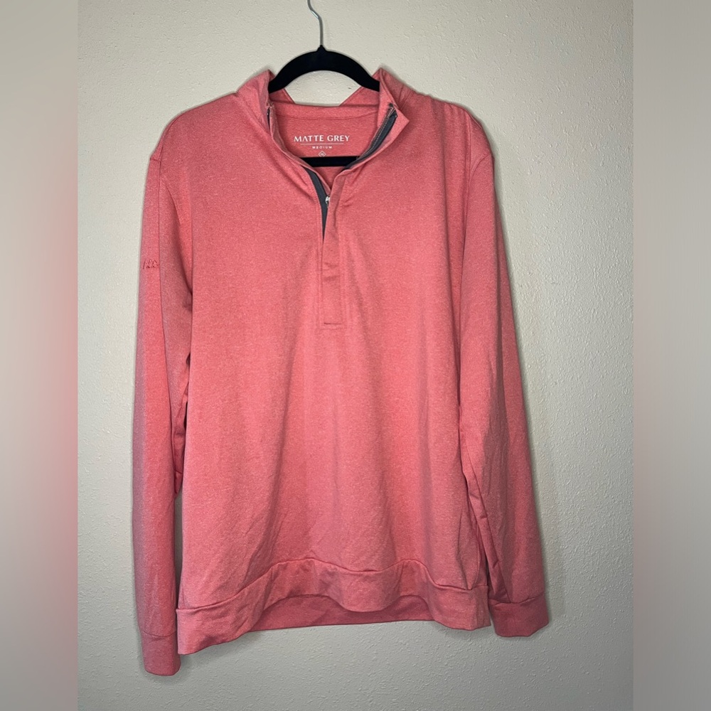Matte Grey women’s salmon sweater. Size L